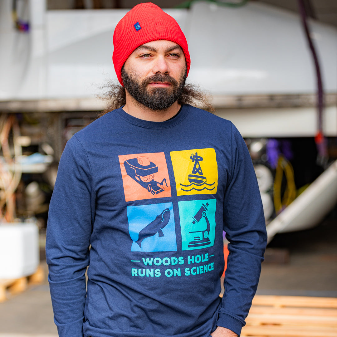 Woods Hole Runs on Science - Long Sleeve T-Shirt