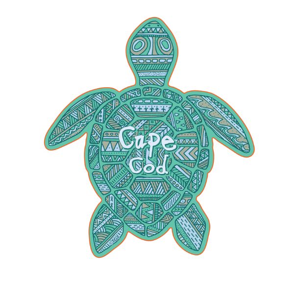 Cape Cod Turtle Sticker