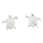Enamel Sea Turtle Stud Earrings