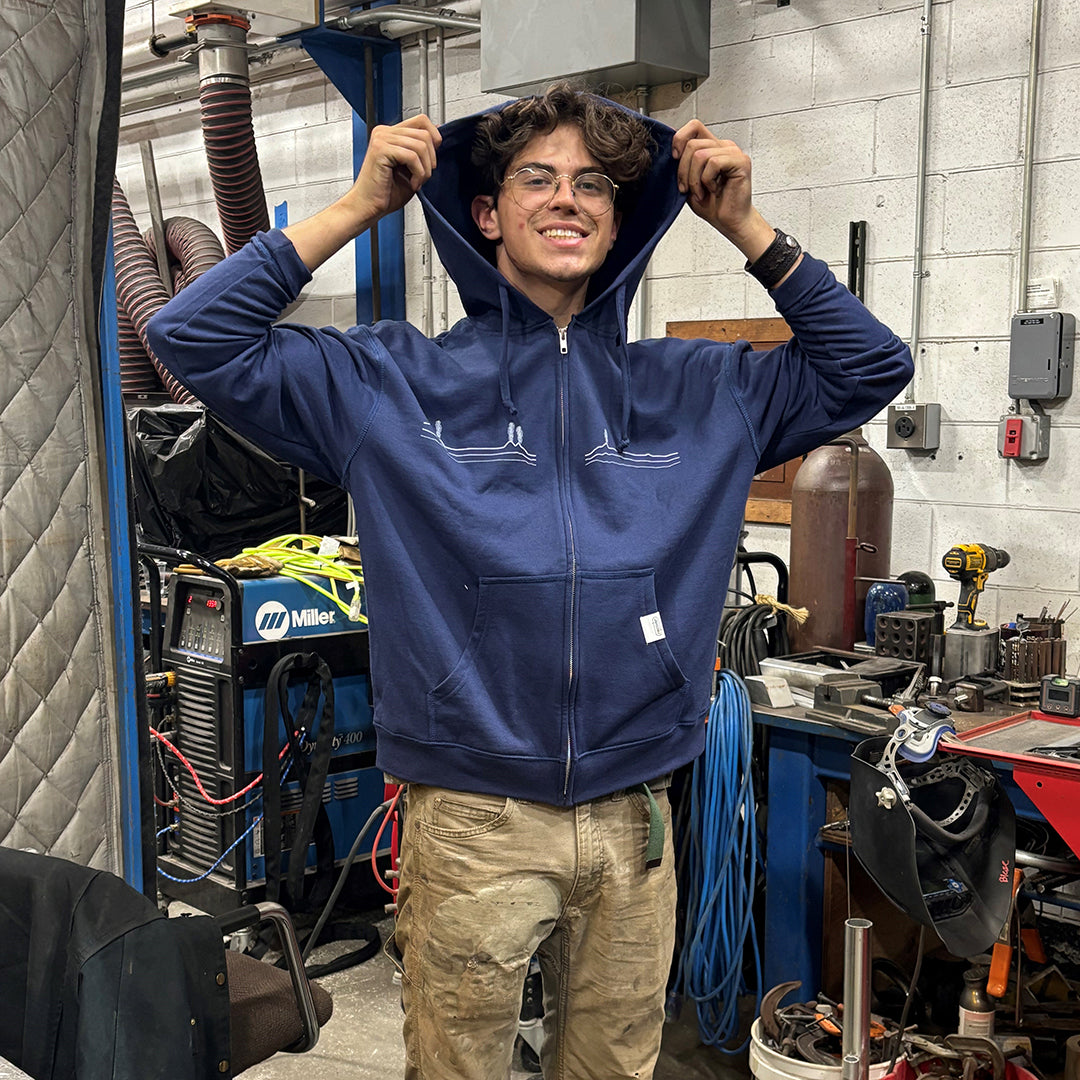 Alvin Full Zip Hooded Sweatshirt