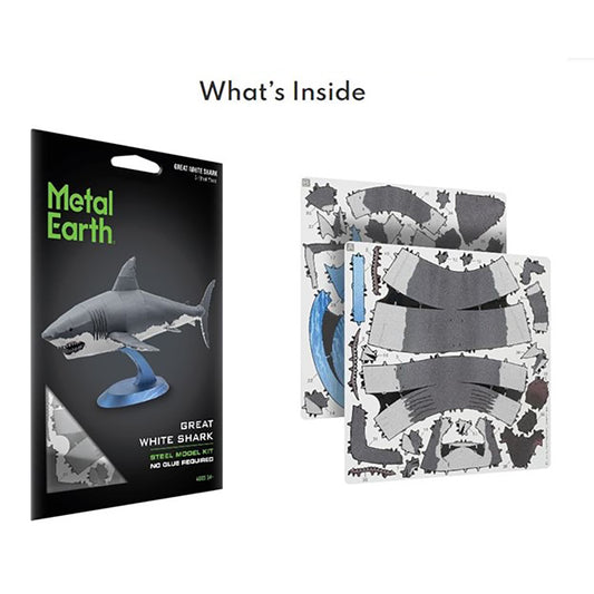 Great White Shark Model - Steel