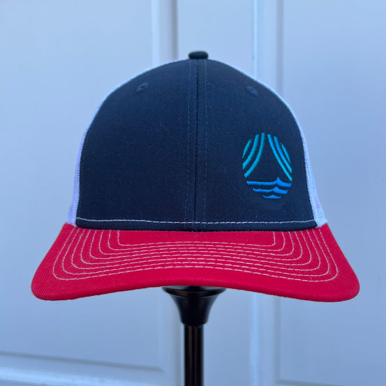 "WHOI" Icon Offset Mesh Hat