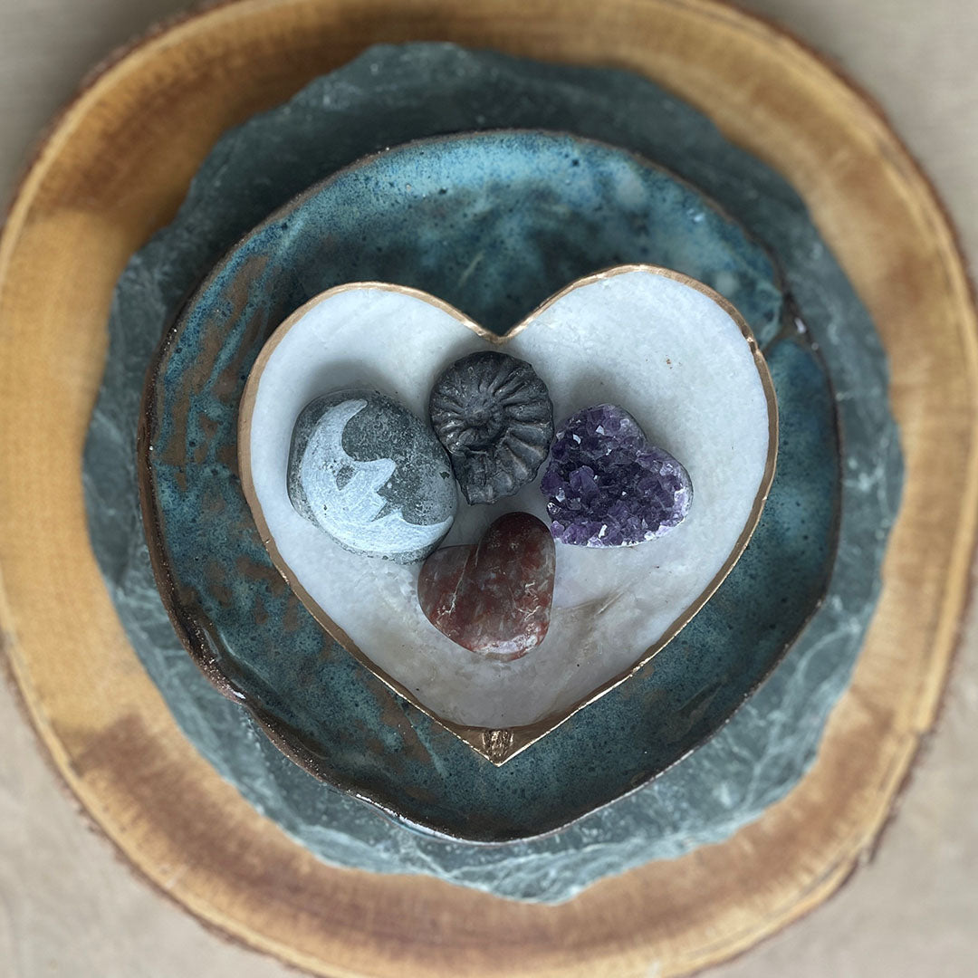 Sea Scallop Heart Trinket Dish