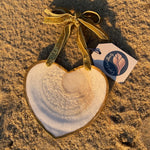 Sea Scallop Heart Ornament