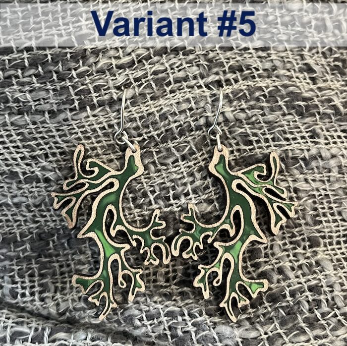 Kaligo Design Coral Earrings