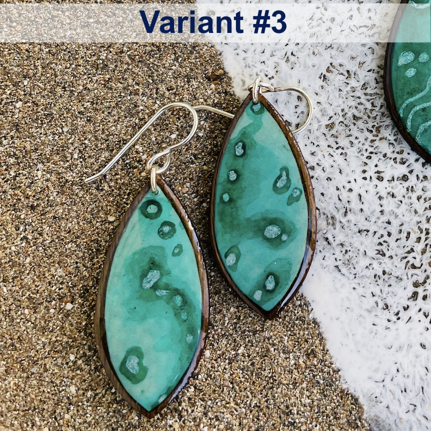 Kaligo Design Oval Earrings