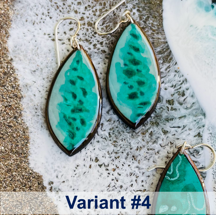 Kaligo Design Oval Earrings