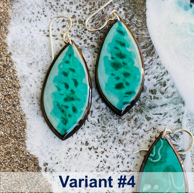 Kaligo Design Oval Earrings