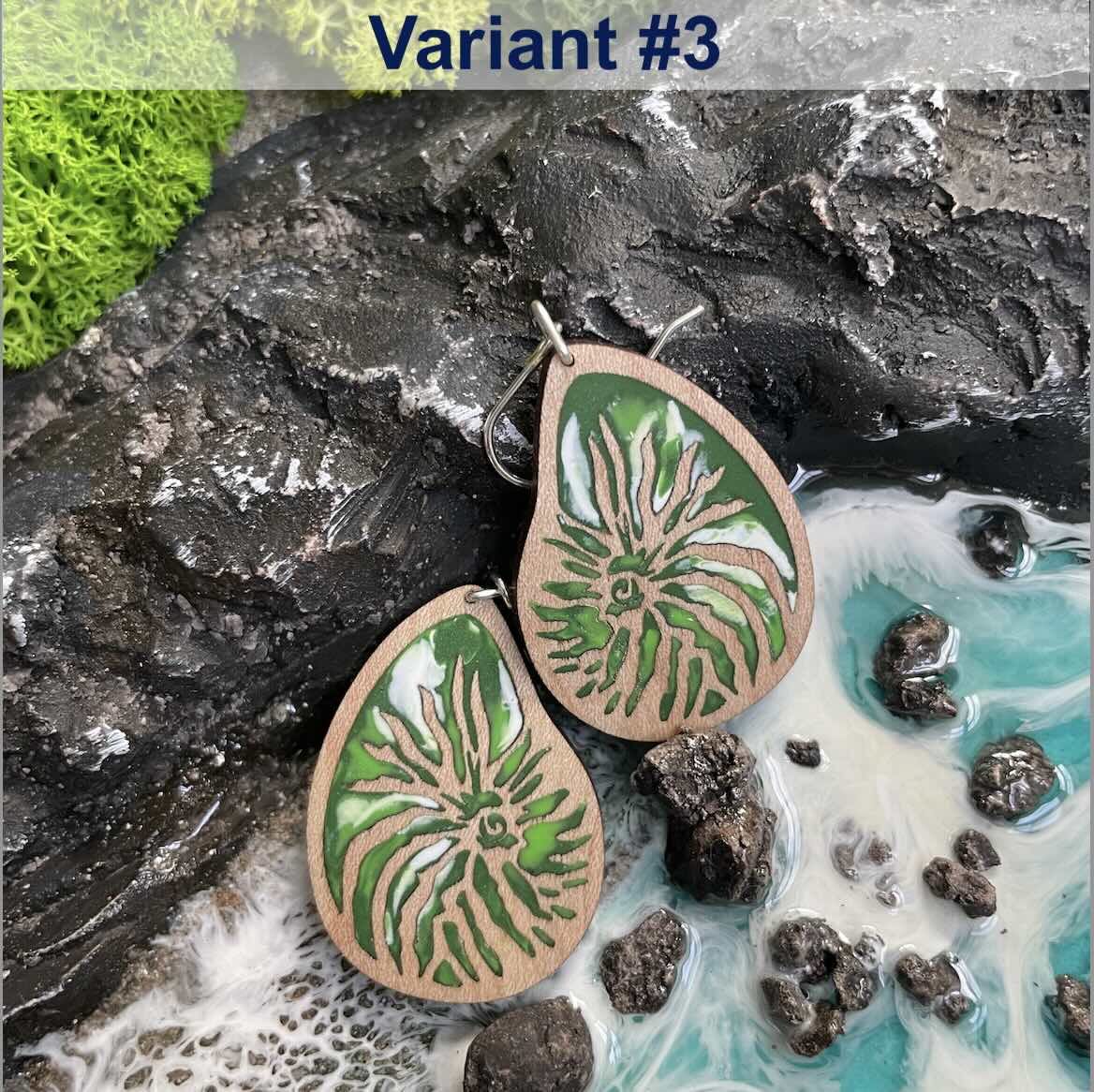 Kaligo Design Shell Earrings