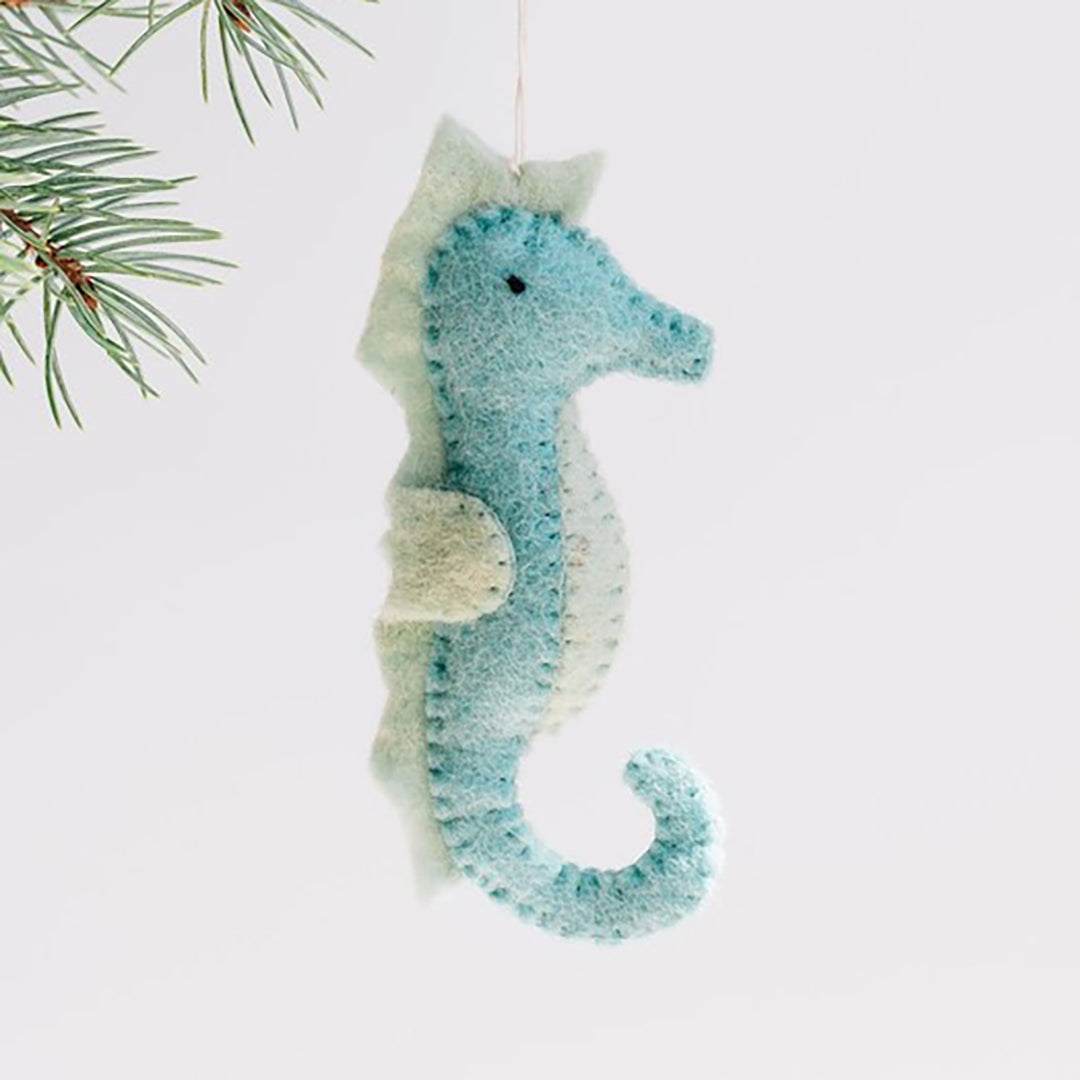 Seahorse Ornament - Felted