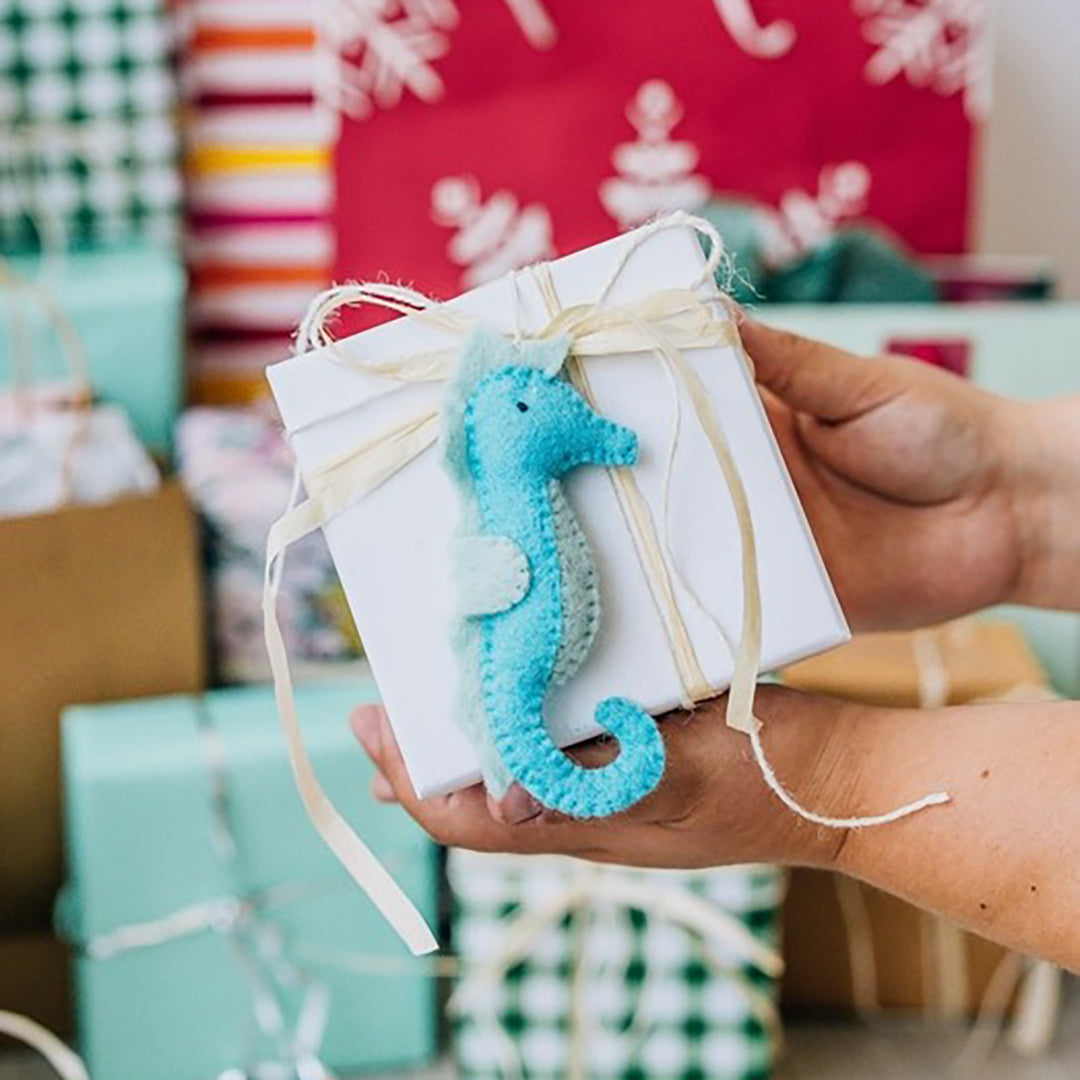 Seahorse Ornament-Felted