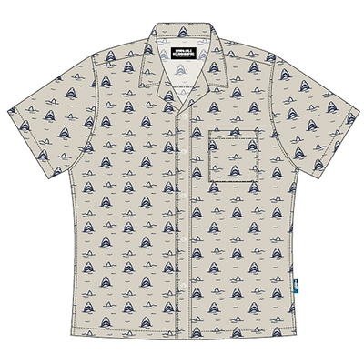 WHOI Shark Button Up Shirt