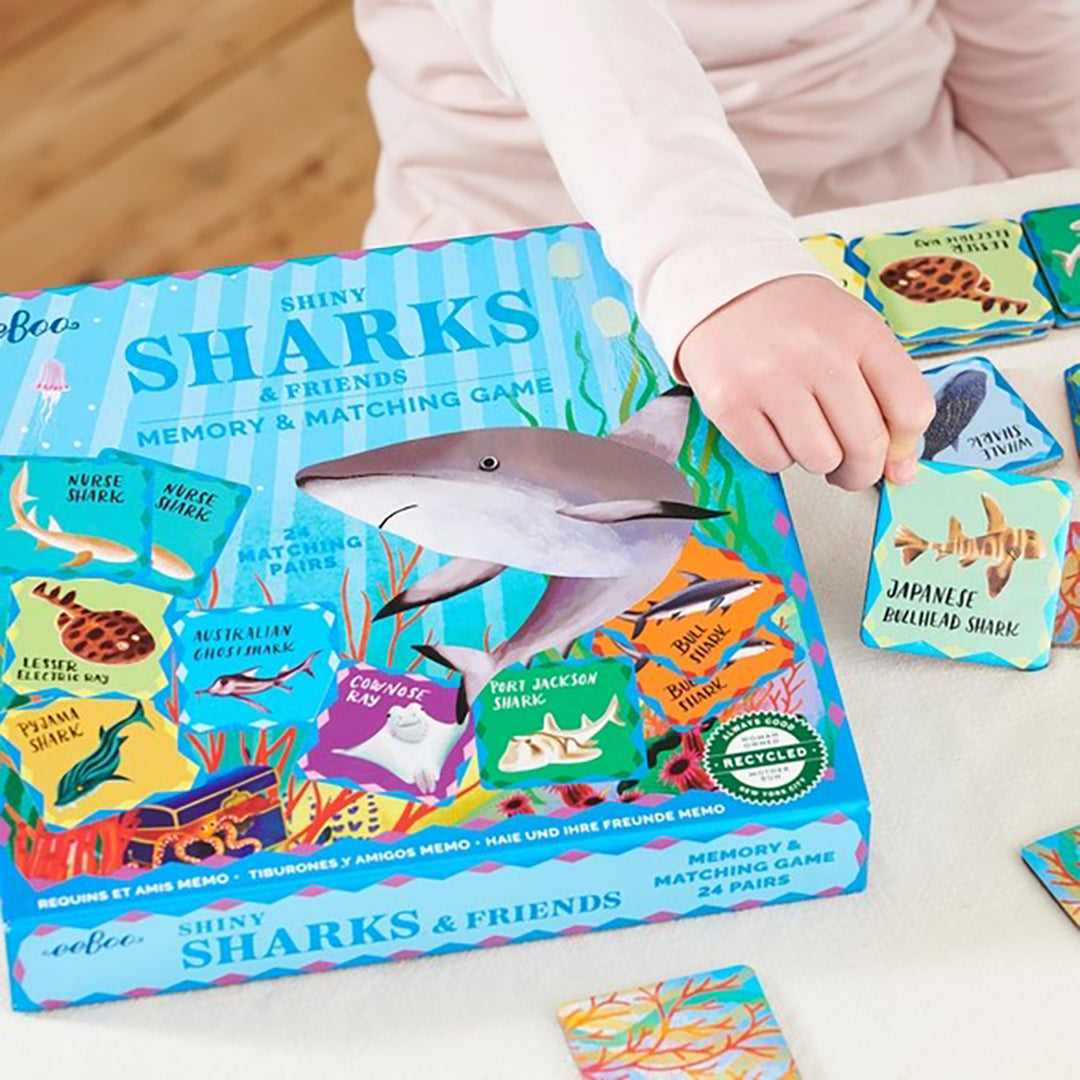 Sharks & Friends Shiny Memory Matching Game