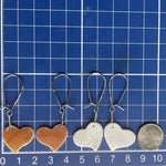 Sea Scallop Heart Earrings