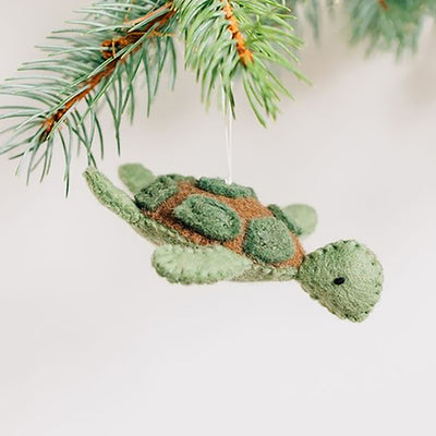 Sea Turtle Ornament-Felted
