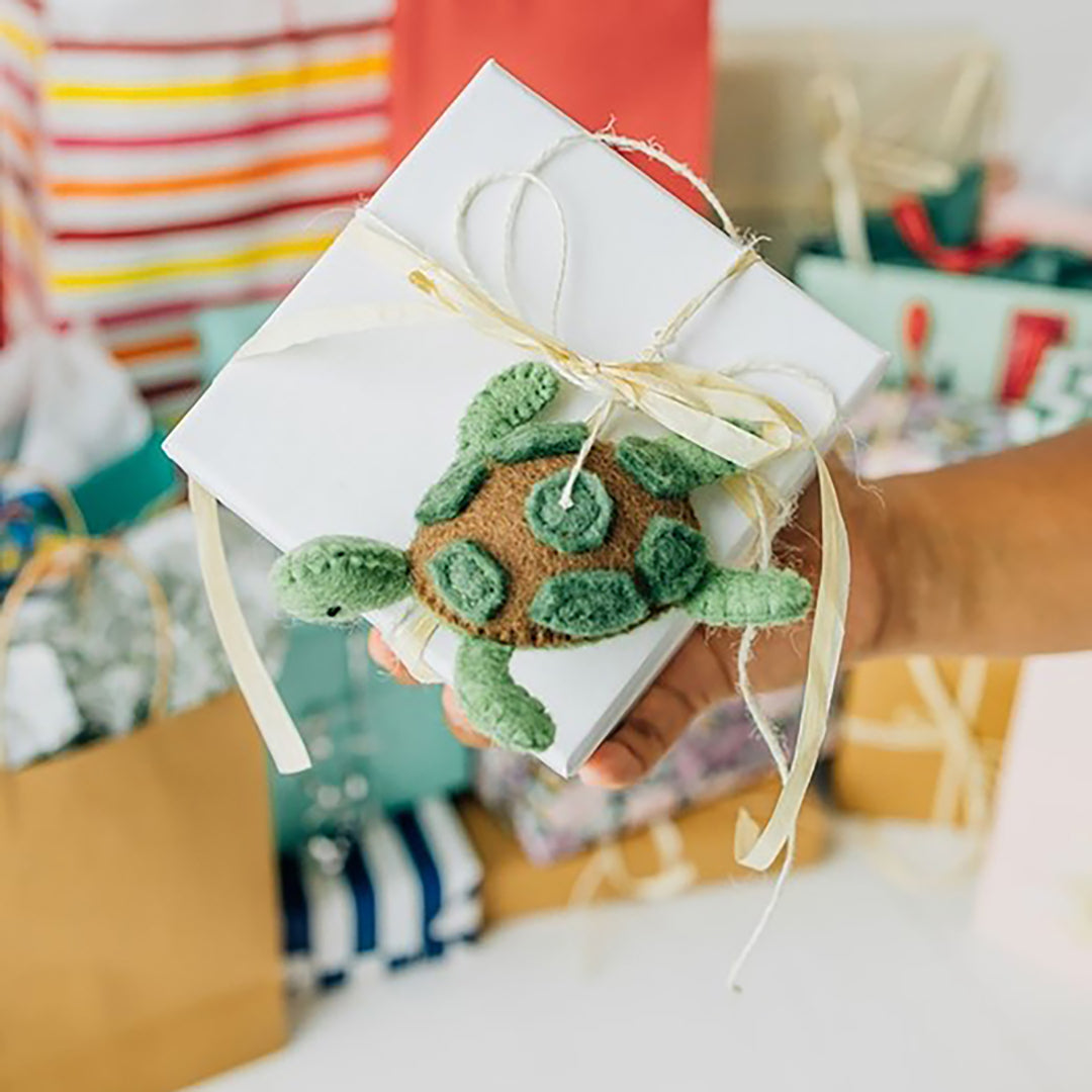 Sea Turtle Ornament - Felted