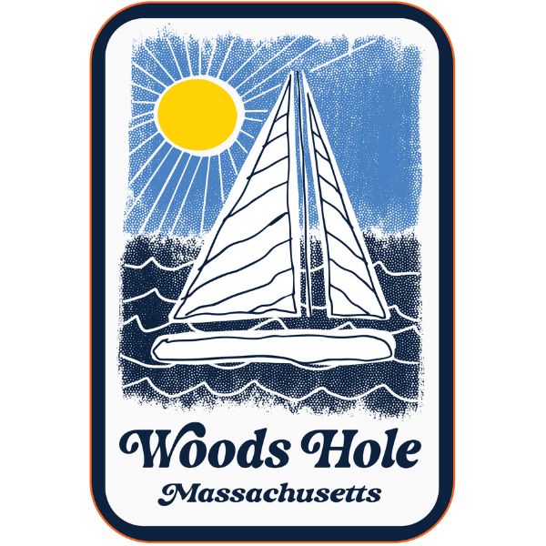 Sailboat Woods Hole Sticker