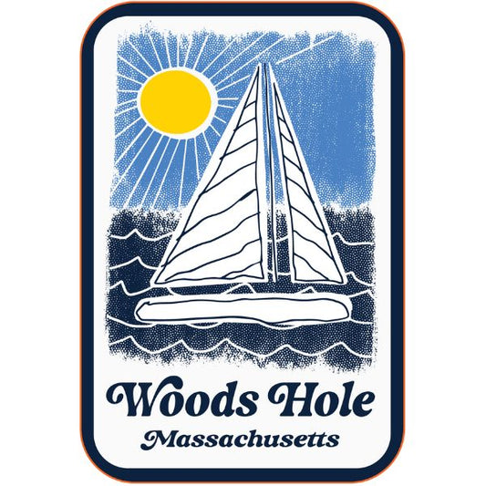 Sailboat Woods Hole Sticker
