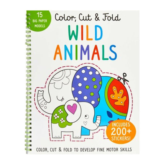 Wild Animals: Color, Cut and Fold