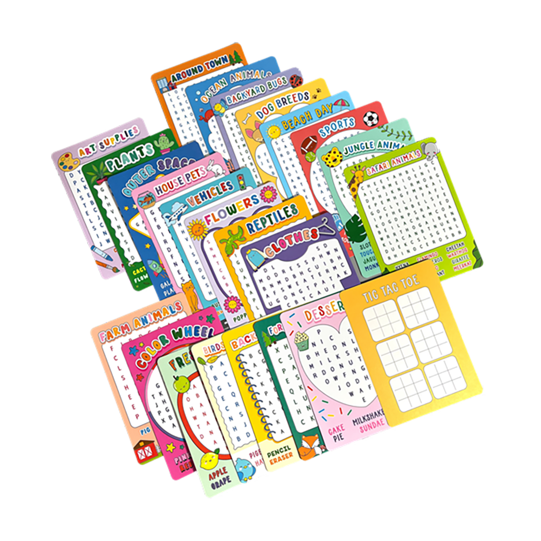 Word Search Activity Cards