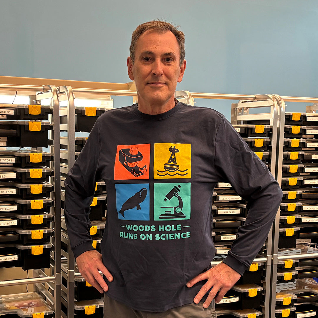 Woods Hole Runs on Science-Long Sleeve T-Shirt
