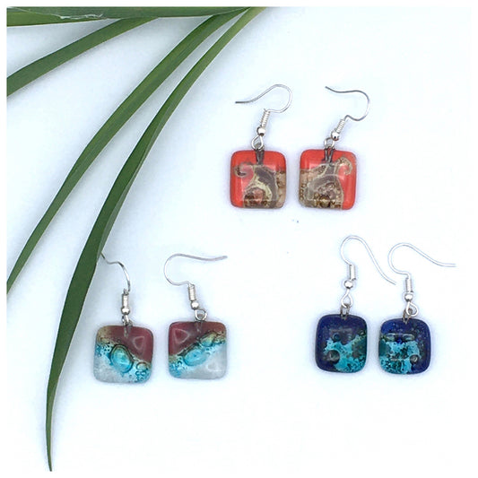 Small Glass Earrings