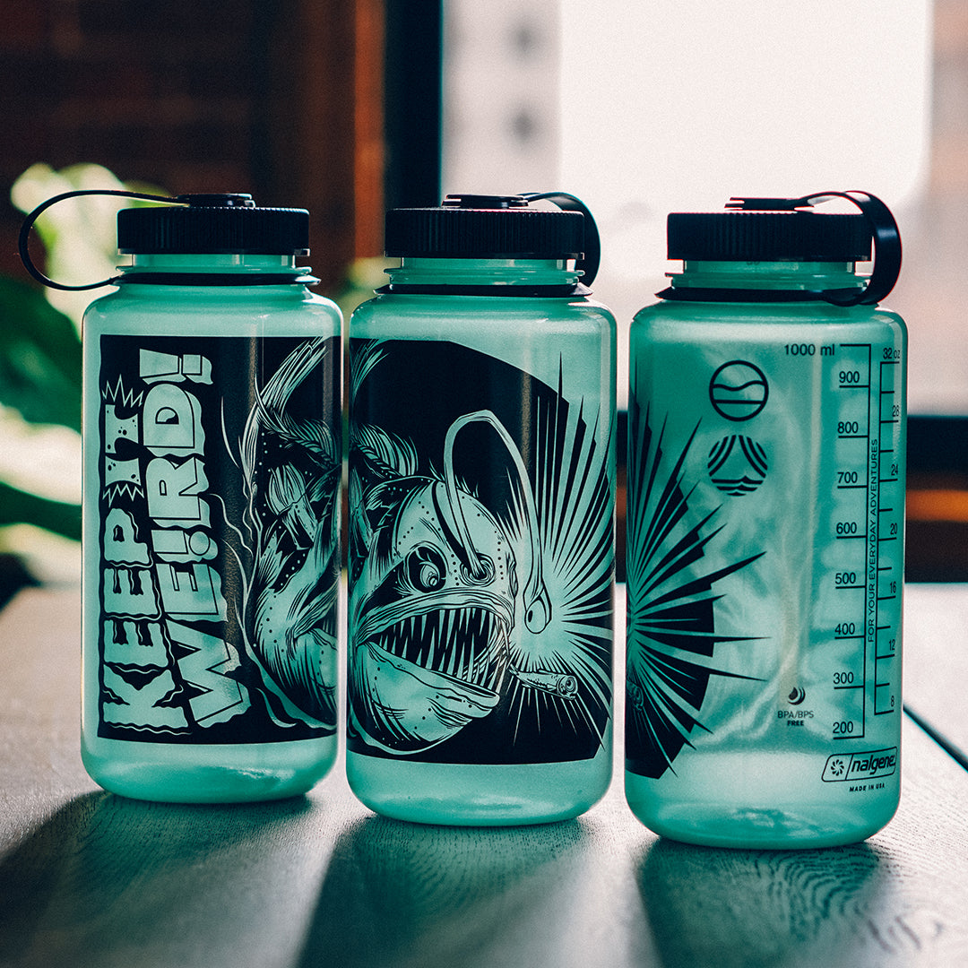 Anglerfish WHOI X Cape Clasp: Keep it Weird Water Bottle