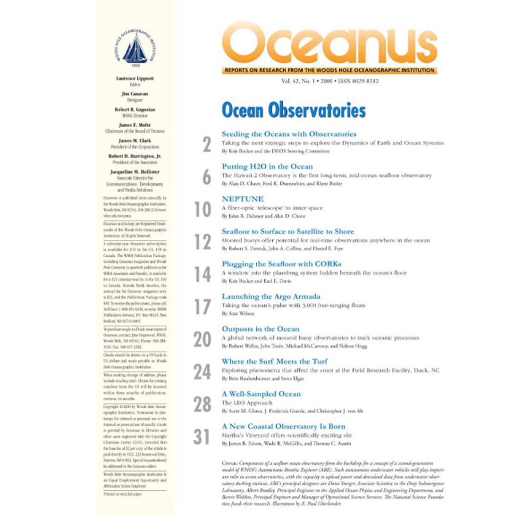 Oceanus Magazine: Ocean Observatories