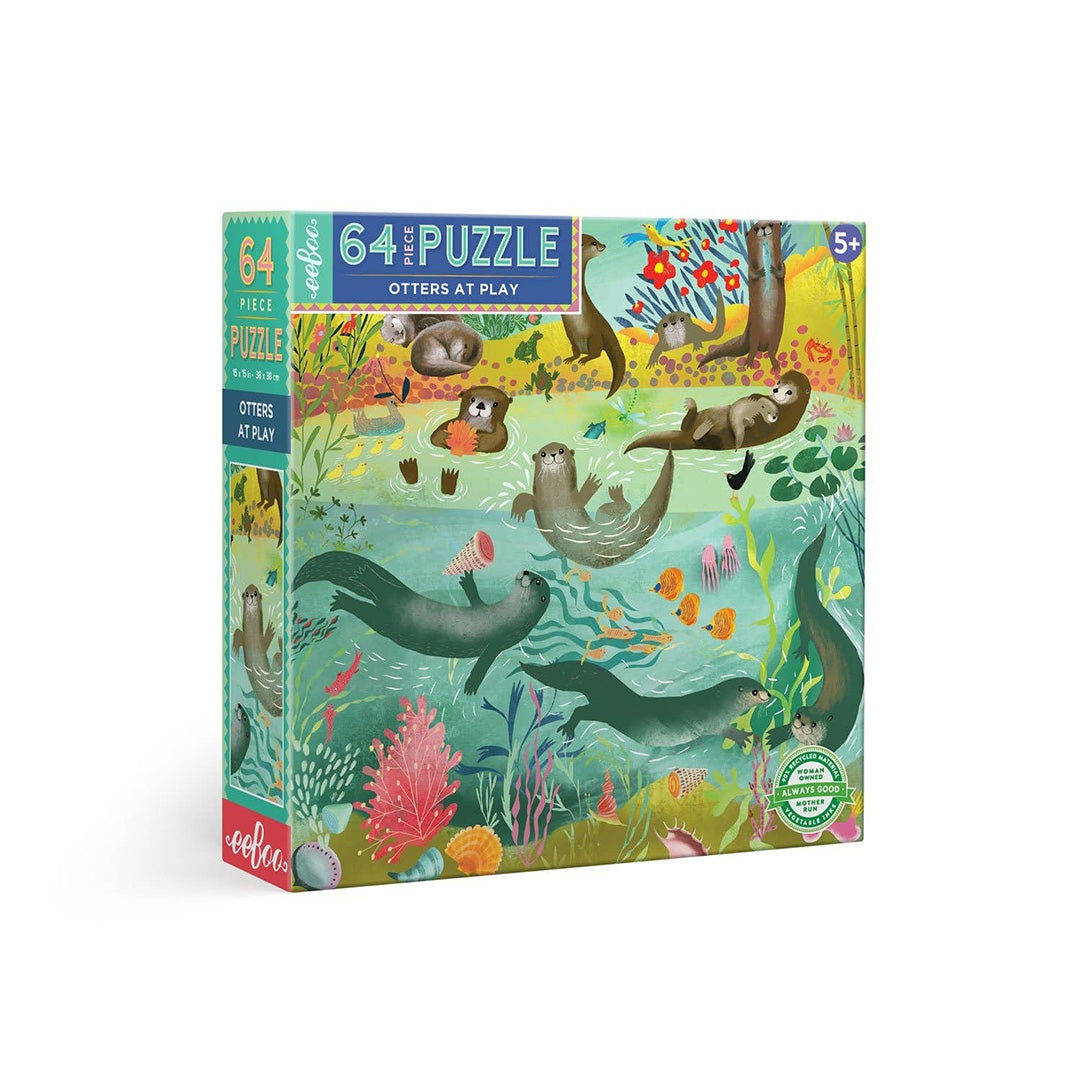 Otters at Play 64-Piece Puzzle