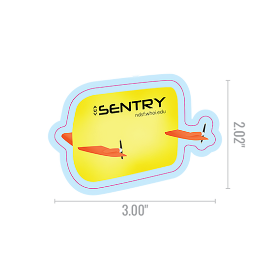 SENTRY Sticker-clear back